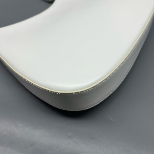 Prada Cleo Shouder Bag Glazed Calfskin White