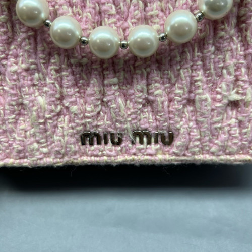 Miu Miu Shoulder Bag Woolen Pink