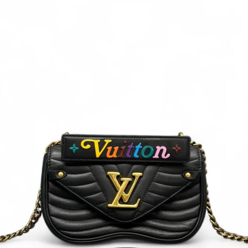 Louis Vuitton New Wave Chain Bag PM Calfskin Black