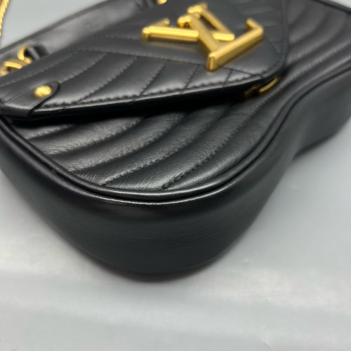 Louis Vuitton New Wave Chain Bag PM Calfskin Black
