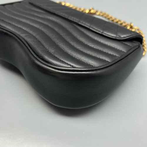 Louis Vuitton New Wave Chain Bag PM Calfskin Black