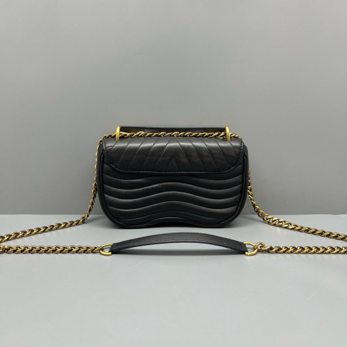 Louis Vuitton New Wave Chain Bag PM Calfskin Black