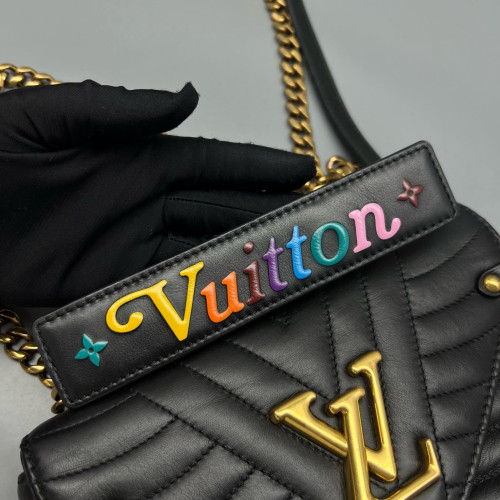 Louis Vuitton New Wave Chain Bag PM Calfskin Black