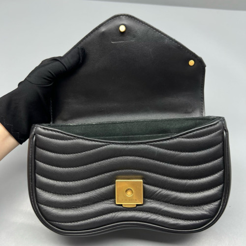 Louis Vuitton New Wave Chain Bag PM Calfskin Black