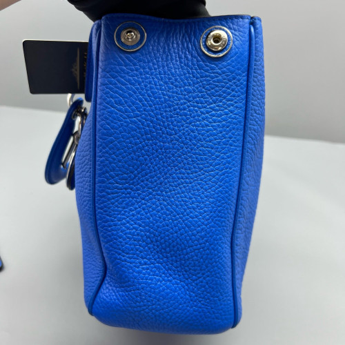 Dior Medium Diorissimo Tote Grained Calfskin Blue
