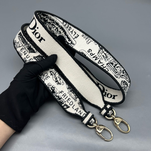 Dior Mini Lady Dior Canvas White Black