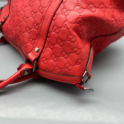 Gucci Shoulder Bag Guccissima Red