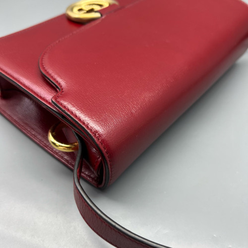 Gucci Shoulder Bag Calfskin Red Gucci Shoulder Bag Calfskin Red