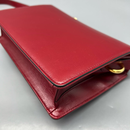 Gucci Shoulder Bag Calfskin Red Gucci Shoulder Bag Calfskin Red