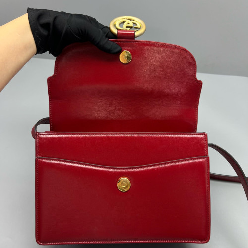 Gucci Shoulder Bag Calfskin Red Gucci Shoulder Bag Calfskin Red