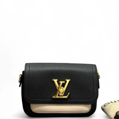 Louis Vuitton Lockme Tender Calfskin Black White