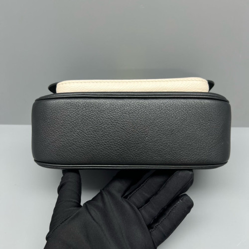 Louis Vuitton Lockme Tender Calfskin Black White