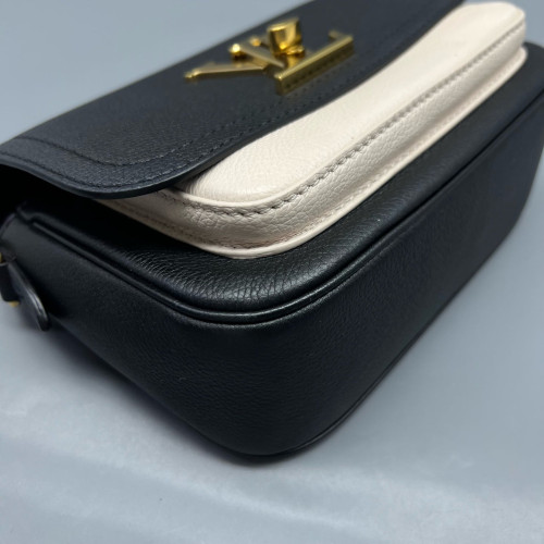 Louis Vuitton Lockme Tender Calfskin Black White