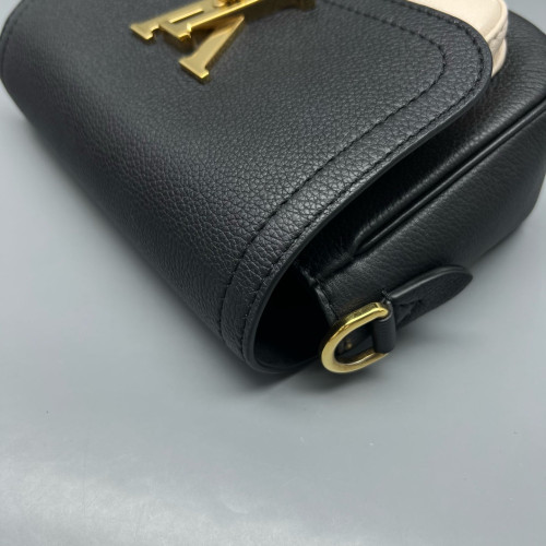 Louis Vuitton Lockme Tender Calfskin Black White