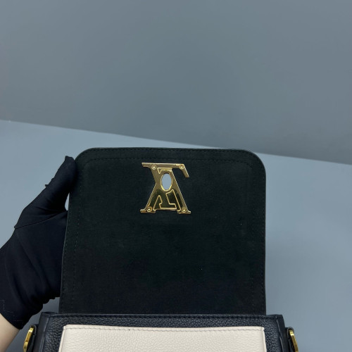 Louis Vuitton Lockme Tender Calfskin Black White