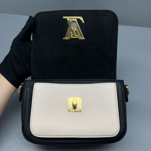 Louis Vuitton Lockme Tender Calfskin Black White