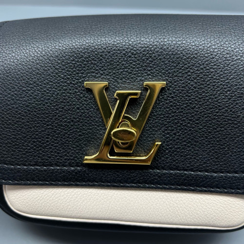 Louis Vuitton Lockme Tender Calfskin Black White