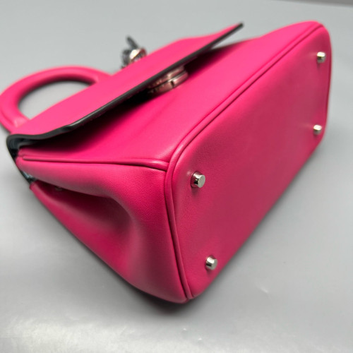 Dior Mini Be Dior Flap Calfskin Magenta