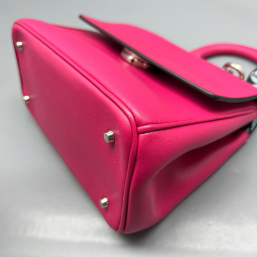 Dior Mini Be Dior Flap Calfskin Magenta