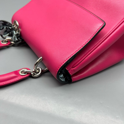 Dior Mini Be Dior Flap Calfskin Magenta