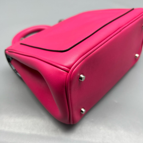 Dior Mini Be Dior Flap Calfskin Magenta