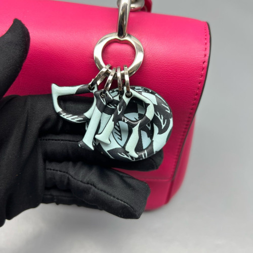 Dior Mini Be Dior Flap Calfskin Magenta