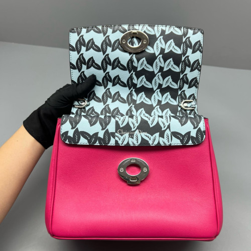 Dior Mini Be Dior Flap Calfskin Magenta