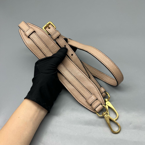 Miu Miu Tote Bag Grained Calfskin Natural Tan