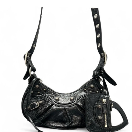 Balenciaga Le Cagole Xs Arena Lambskin Black