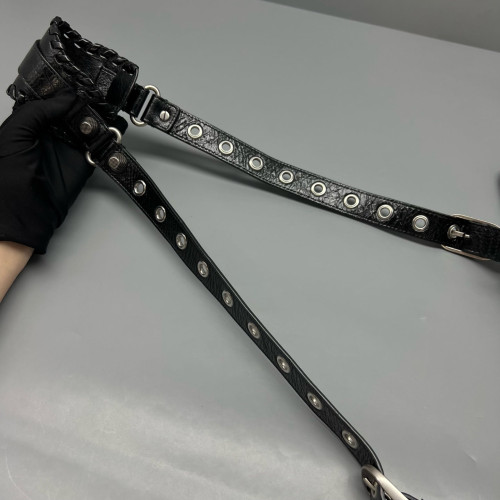Balenciaga Le Cagole Xs Arena Lambskin Black