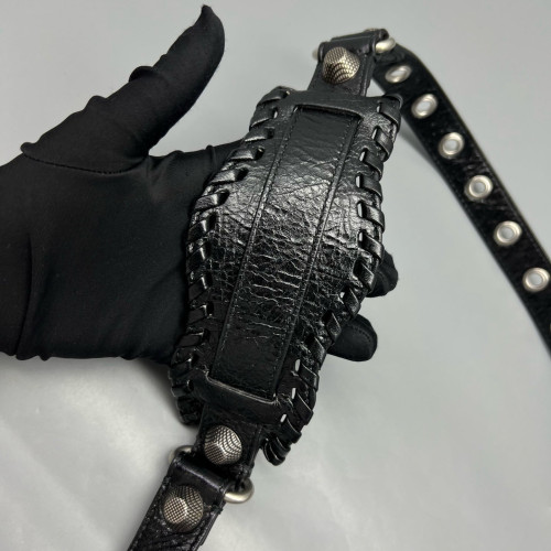 Balenciaga Le Cagole Xs Arena Lambskin Black