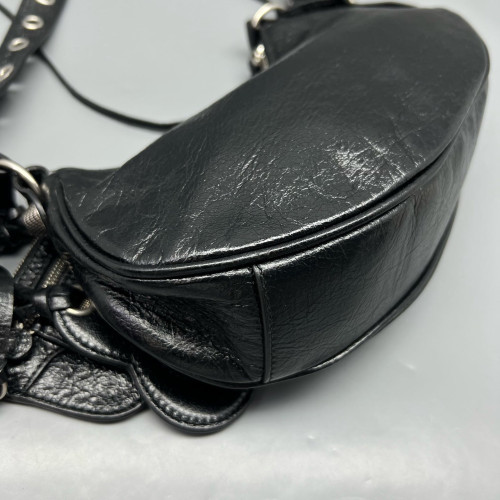 Balenciaga Le Cagole Xs Arena Lambskin Black