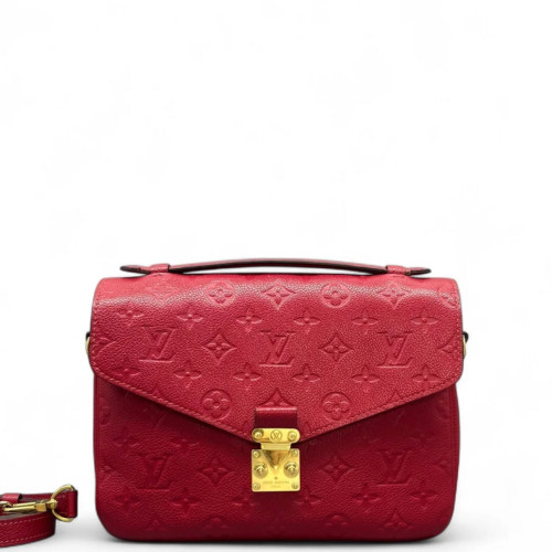 Louis Vuitton Pochette Metis Monogram Empreinte Red