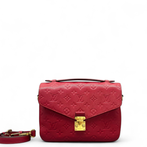Louis Vuitton Pochette Metis Monogram Empreinte Red