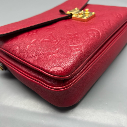 Louis Vuitton Pochette Metis Monogram Empreinte Red