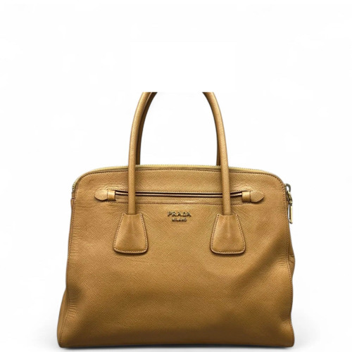 Prada Handbag Calfskin Tan Prada Handbag Calfskin Tan