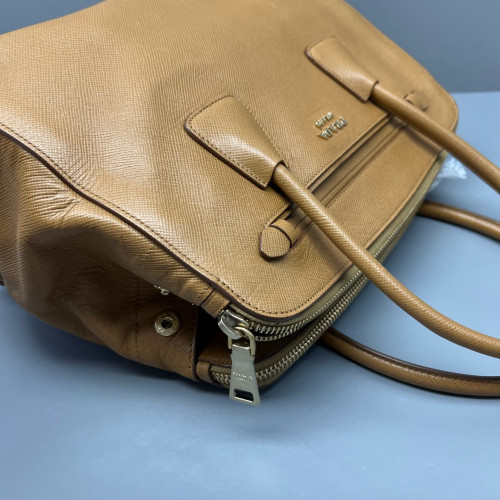 Prada Handbag Calfskin Tan Prada Handbag Calfskin Tan