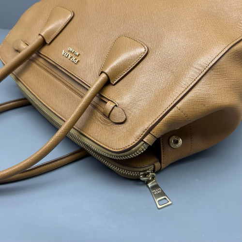 Prada Handbag Calfskin Tan Prada Handbag Calfskin Tan