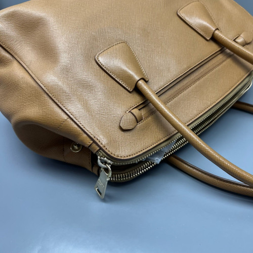 Prada Handbag Calfskin Tan Prada Handbag Calfskin Tan