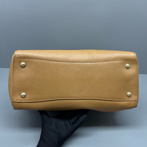 Prada Handbag Calfskin Tan Prada Handbag Calfskin Tan