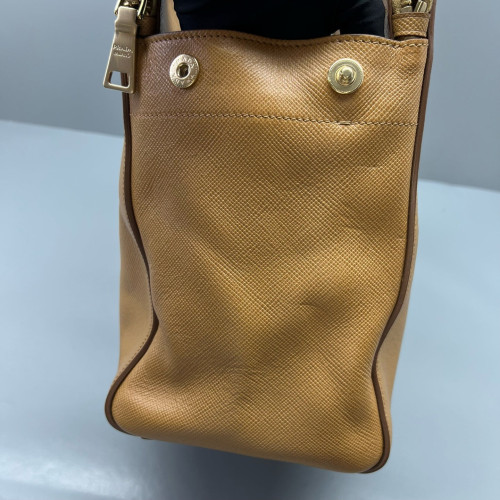 Prada Handbag Calfskin Tan Prada Handbag Calfskin Tan