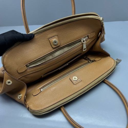 Prada Handbag Calfskin Tan Prada Handbag Calfskin Tan