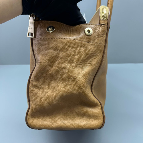 Prada Handbag Calfskin Tan Prada Handbag Calfskin Tan