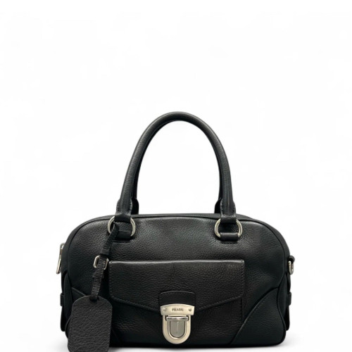 Prada Boston Bag Cuir Black