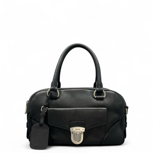 Prada Boston Bag Cuir Black