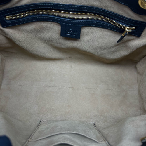 Gucci Medium Padlock Tote GG Supreme Monogram Black Brown