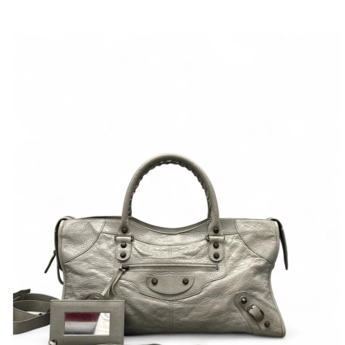 Balenciaga Large City Arena Lambskin Grey