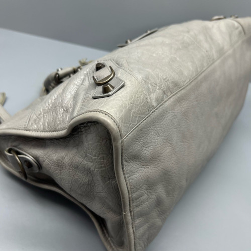 Balenciaga Large City Arena Lambskin Grey