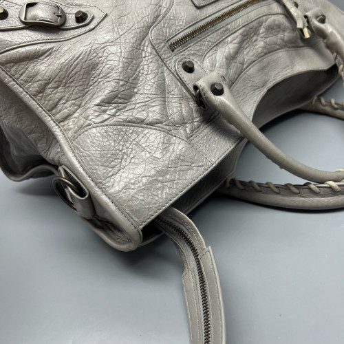 Balenciaga Large City Arena Lambskin Grey
