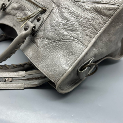 Balenciaga Large City Arena Lambskin Grey